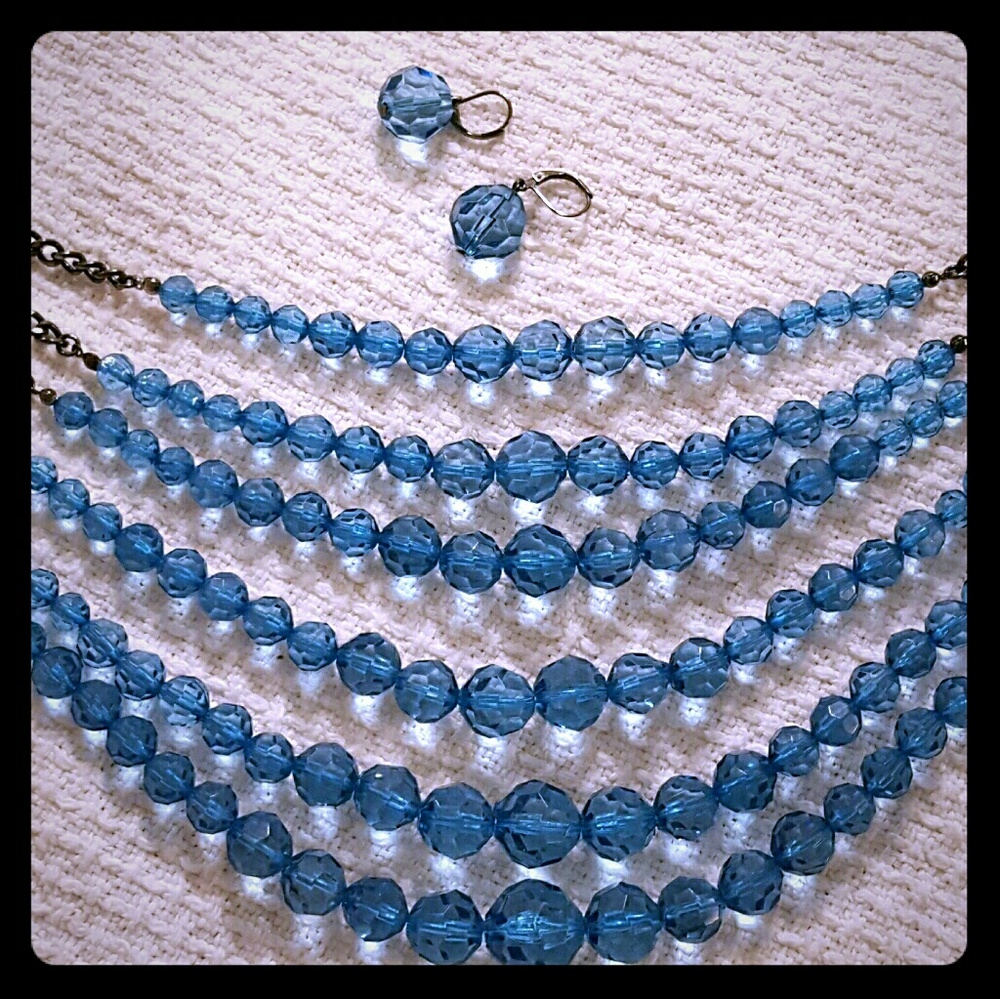 Joan Rivers Multistrand Necklace and Earrings Set